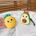 Wholesale Cute Design Cartoon Silicone Cover Skin for Airpod (1 / 2) Charging Case (Pineapple Emoji)